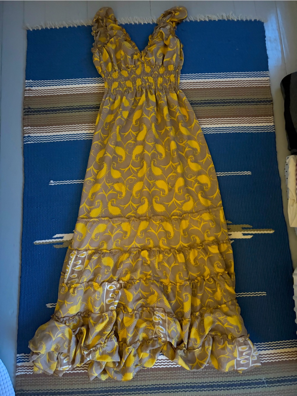 Sunshine Floral Ruffle Maxi Dress